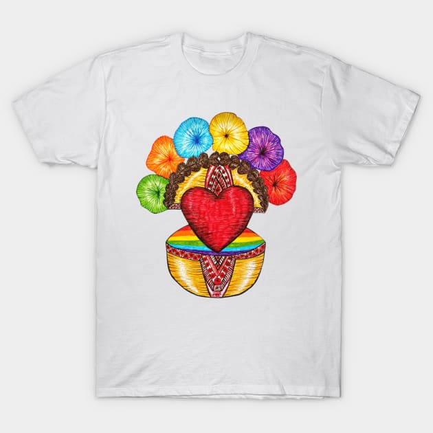 Motanka . Ukrainian doll amulet. LGBT amulet. Ukraine pride. T-Shirt by Motanka